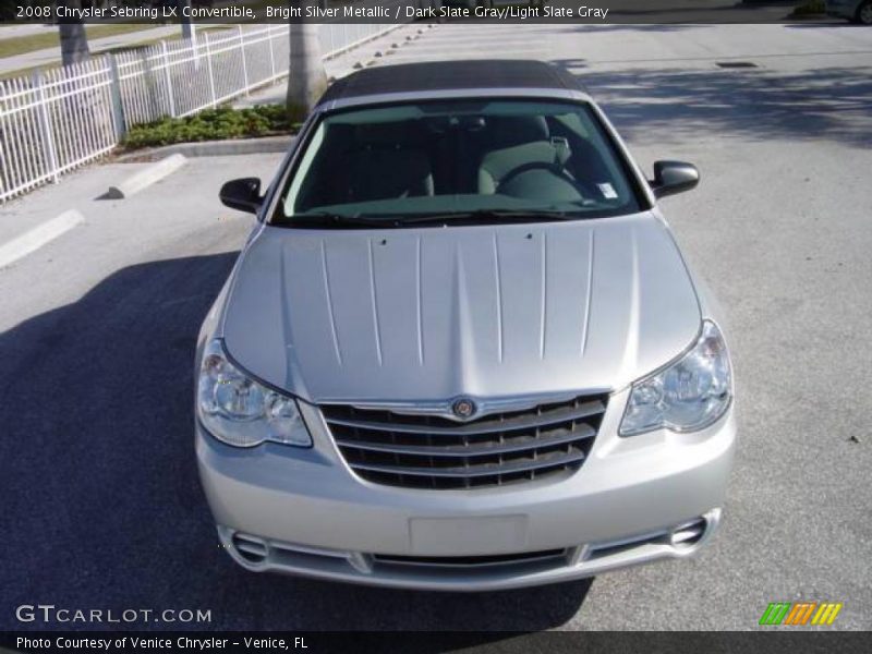 Bright Silver Metallic / Dark Slate Gray/Light Slate Gray 2008 Chrysler Sebring LX Convertible