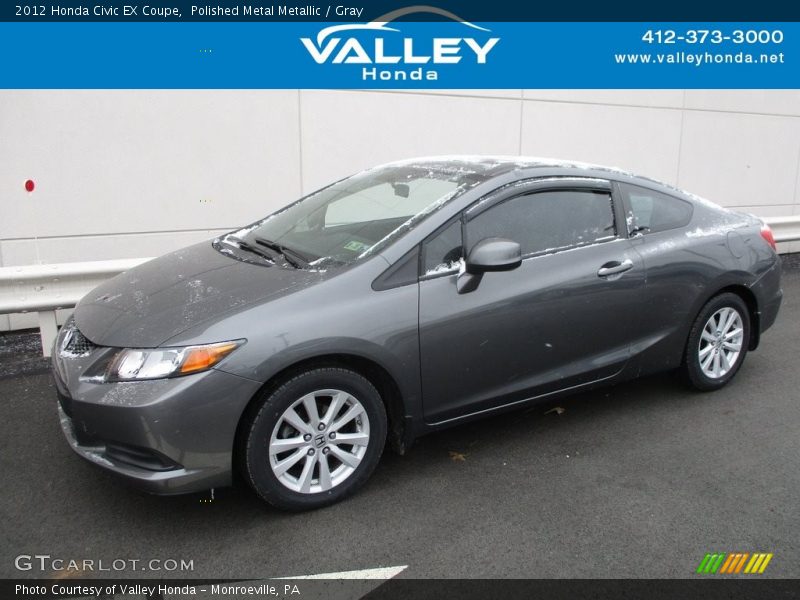 Polished Metal Metallic / Gray 2012 Honda Civic EX Coupe