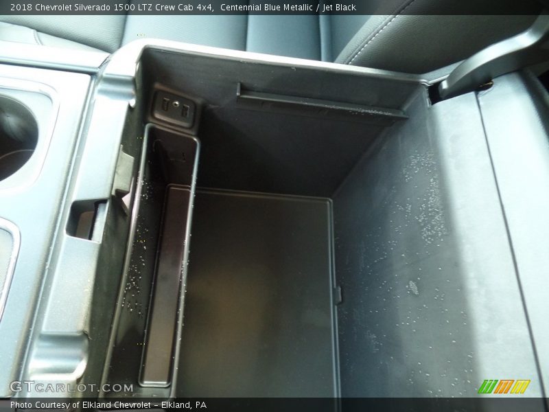 Centennial Blue Metallic / Jet Black 2018 Chevrolet Silverado 1500 LTZ Crew Cab 4x4