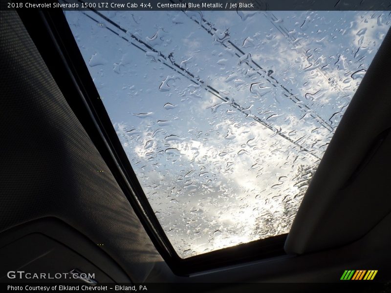 Centennial Blue Metallic / Jet Black 2018 Chevrolet Silverado 1500 LTZ Crew Cab 4x4