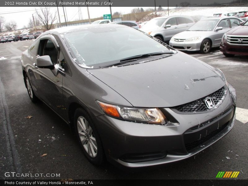 Polished Metal Metallic / Gray 2012 Honda Civic EX Coupe