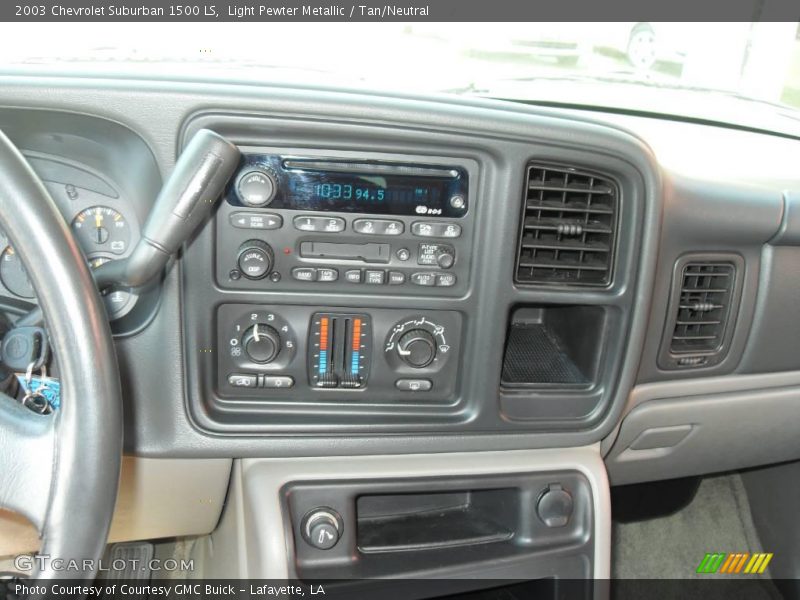 Light Pewter Metallic / Tan/Neutral 2003 Chevrolet Suburban 1500 LS