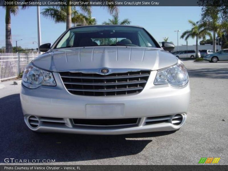 Bright Silver Metallic / Dark Slate Gray/Light Slate Gray 2008 Chrysler Sebring LX Convertible
