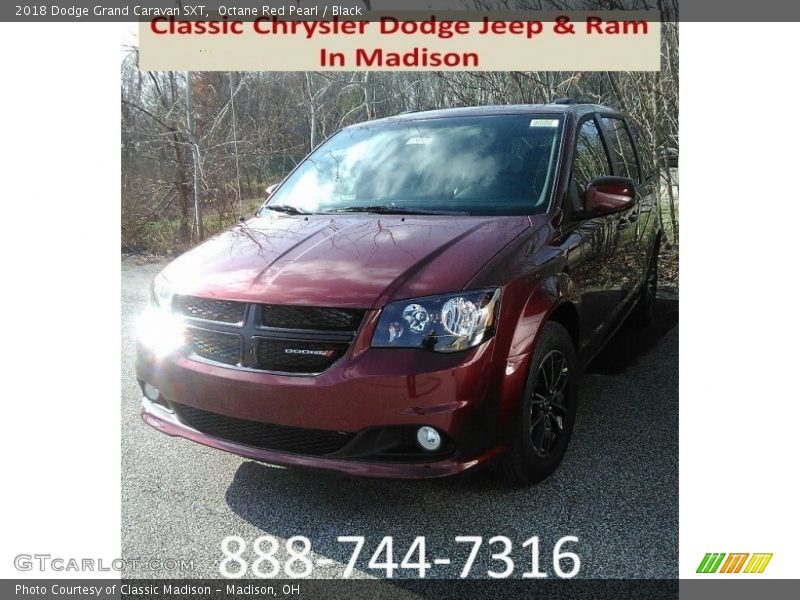 Octane Red Pearl / Black 2018 Dodge Grand Caravan SXT