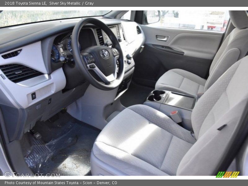 Silver Sky Metallic / Gray 2018 Toyota Sienna LE