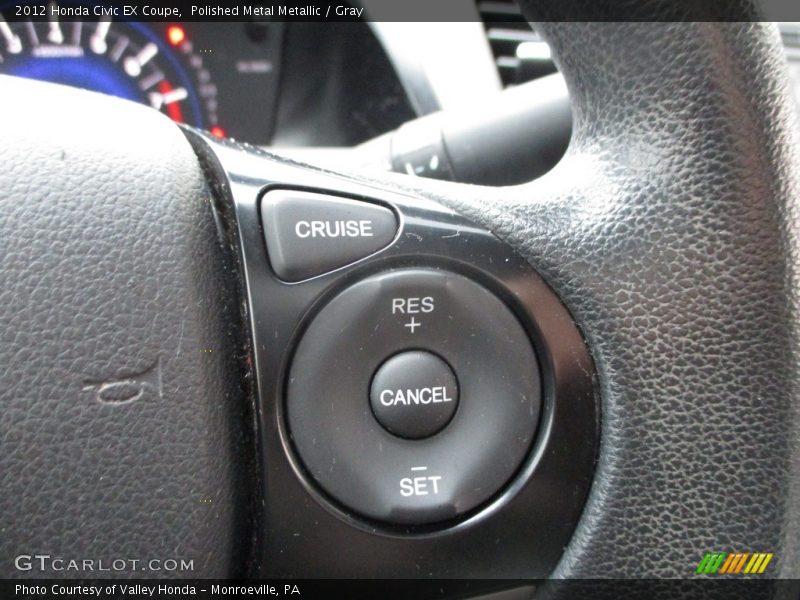 Polished Metal Metallic / Gray 2012 Honda Civic EX Coupe