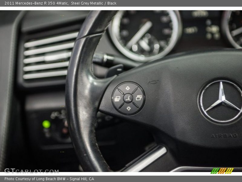 Steel Grey Metallic / Black 2011 Mercedes-Benz R 350 4Matic