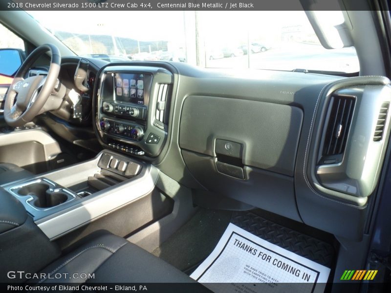 Centennial Blue Metallic / Jet Black 2018 Chevrolet Silverado 1500 LTZ Crew Cab 4x4