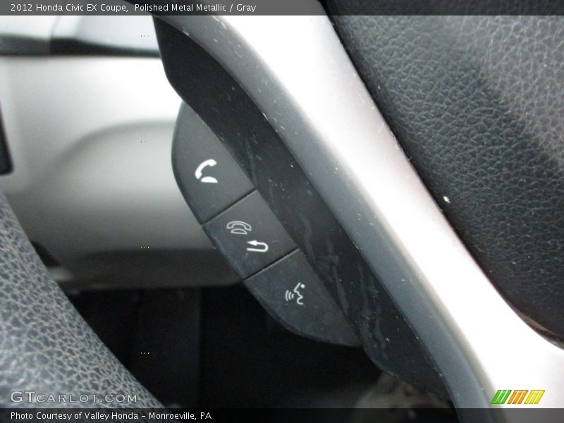 Polished Metal Metallic / Gray 2012 Honda Civic EX Coupe
