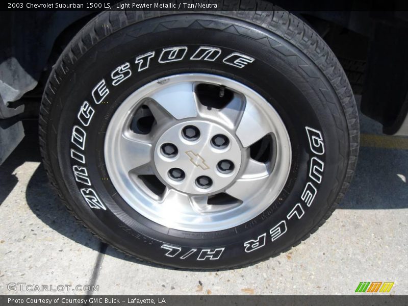 Light Pewter Metallic / Tan/Neutral 2003 Chevrolet Suburban 1500 LS