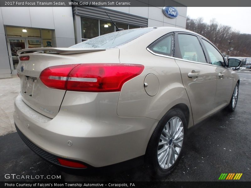 White Gold / Medium Soft Ceramic 2017 Ford Focus Titanium Sedan