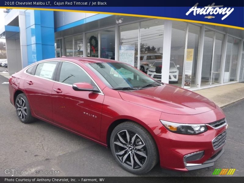 Cajun Red Tintcoat / Jet Black 2018 Chevrolet Malibu LT