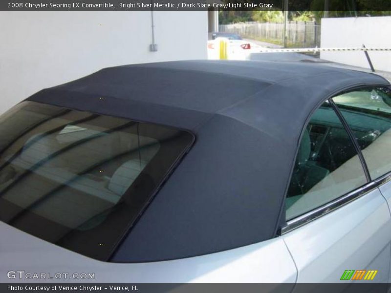 Bright Silver Metallic / Dark Slate Gray/Light Slate Gray 2008 Chrysler Sebring LX Convertible