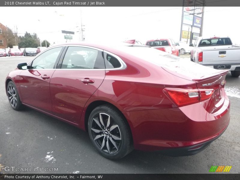Cajun Red Tintcoat / Jet Black 2018 Chevrolet Malibu LT