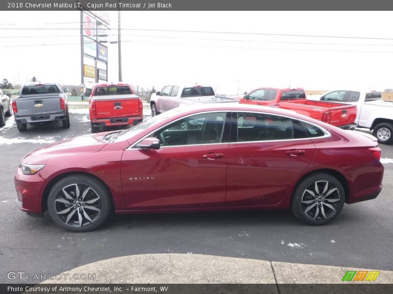 Cajun Red Tintcoat / Jet Black 2018 Chevrolet Malibu LT