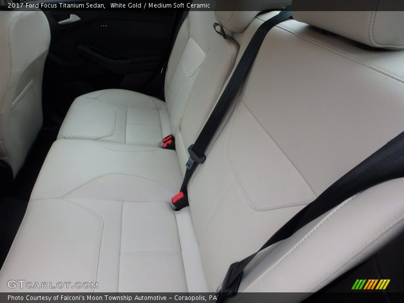 White Gold / Medium Soft Ceramic 2017 Ford Focus Titanium Sedan