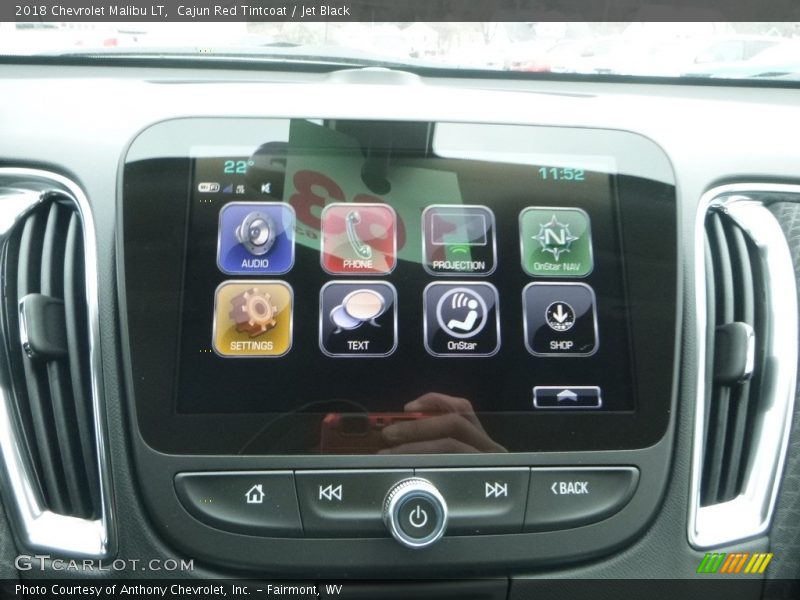 Cajun Red Tintcoat / Jet Black 2018 Chevrolet Malibu LT