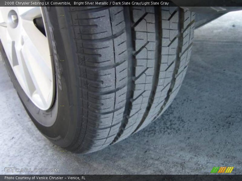 Bright Silver Metallic / Dark Slate Gray/Light Slate Gray 2008 Chrysler Sebring LX Convertible