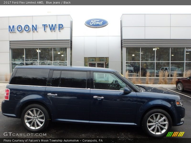 Blue Jeans / Black 2017 Ford Flex Limited AWD