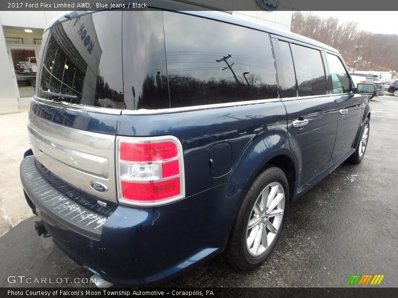 Blue Jeans / Black 2017 Ford Flex Limited AWD