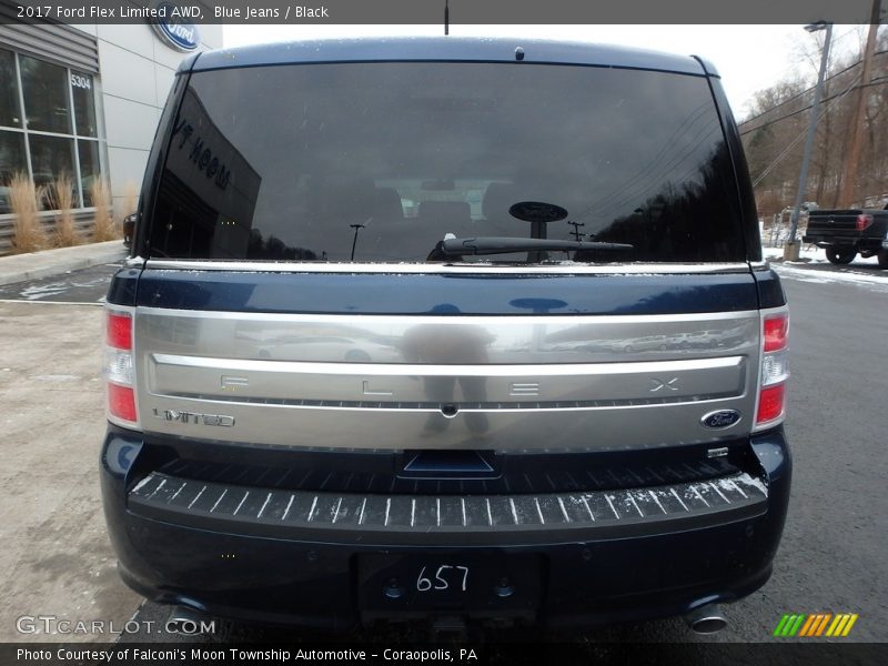 Blue Jeans / Black 2017 Ford Flex Limited AWD