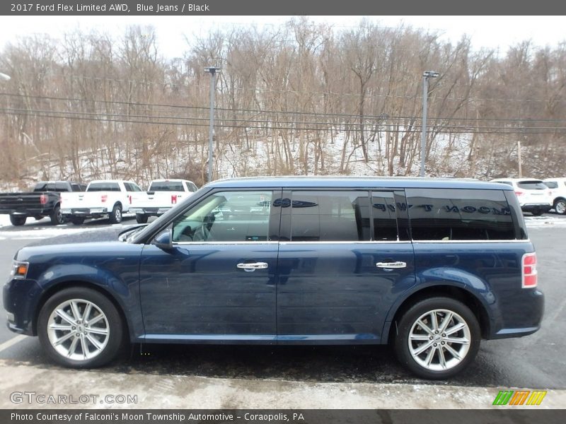 Blue Jeans / Black 2017 Ford Flex Limited AWD
