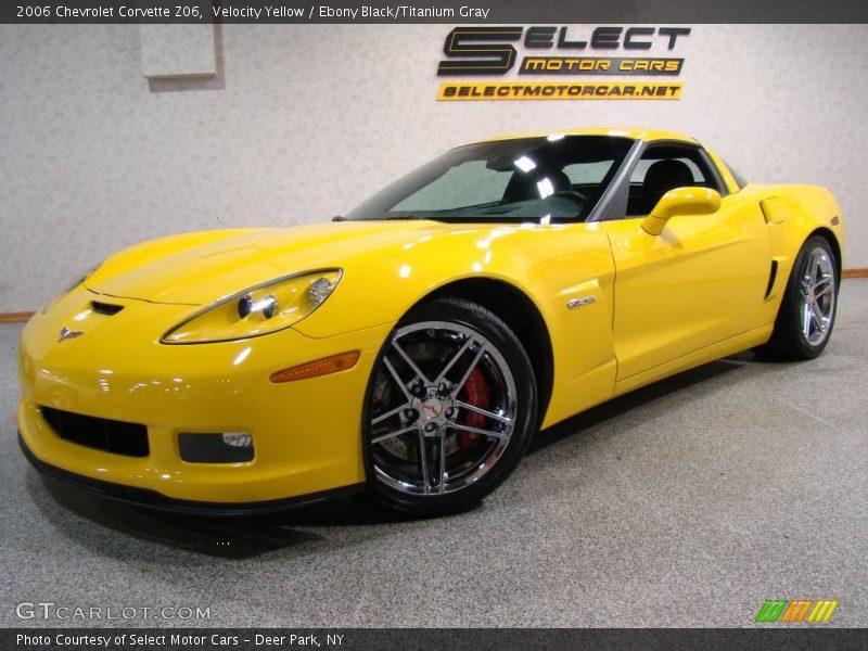 Velocity Yellow / Ebony Black/Titanium Gray 2006 Chevrolet Corvette Z06