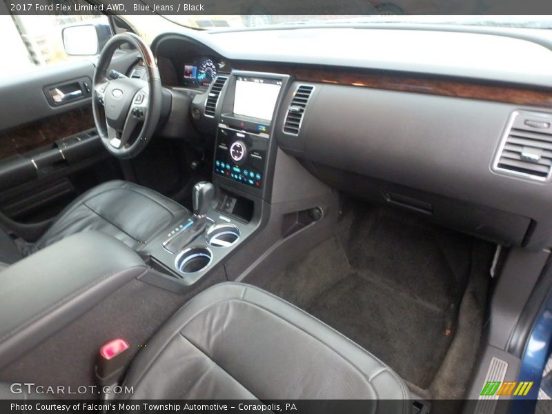 Blue Jeans / Black 2017 Ford Flex Limited AWD
