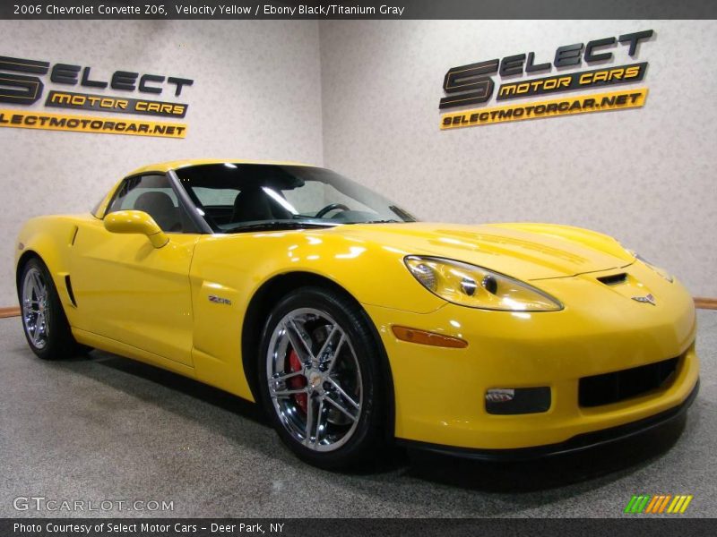 Velocity Yellow / Ebony Black/Titanium Gray 2006 Chevrolet Corvette Z06