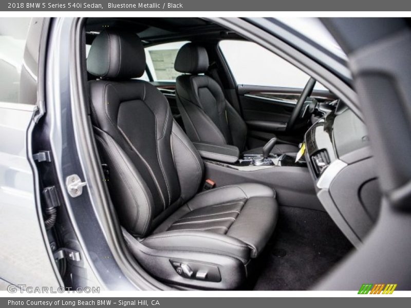 Bluestone Metallic / Black 2018 BMW 5 Series 540i Sedan