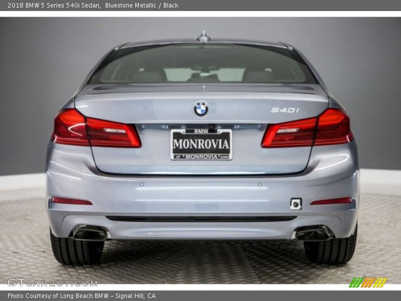 Bluestone Metallic / Black 2018 BMW 5 Series 540i Sedan
