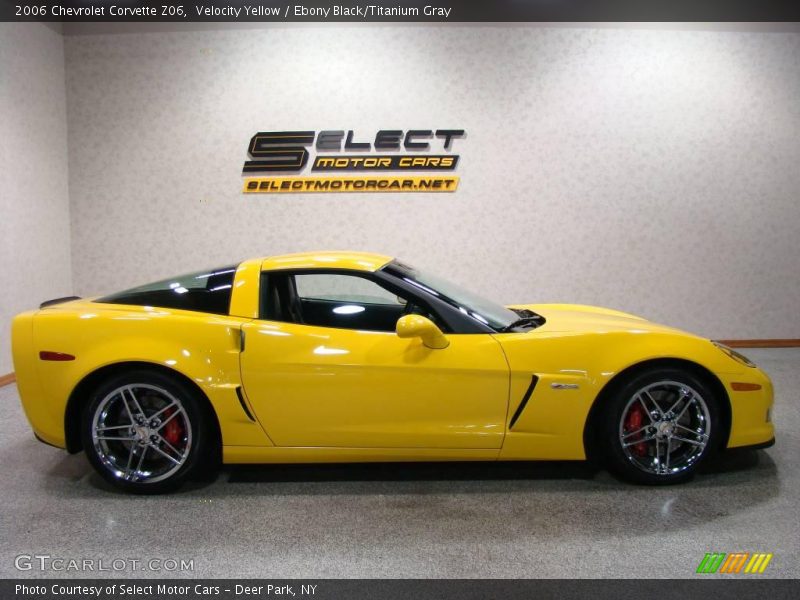 Velocity Yellow / Ebony Black/Titanium Gray 2006 Chevrolet Corvette Z06