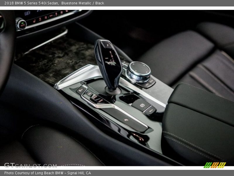 Bluestone Metallic / Black 2018 BMW 5 Series 540i Sedan