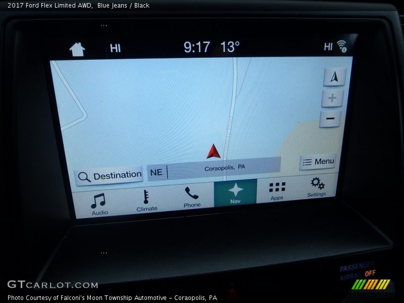 Blue Jeans / Black 2017 Ford Flex Limited AWD