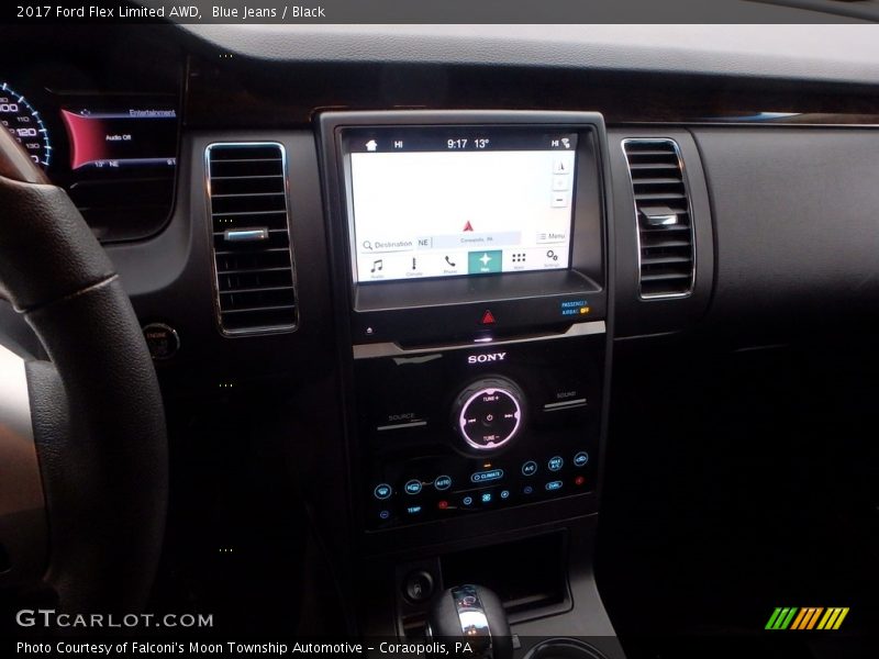 Blue Jeans / Black 2017 Ford Flex Limited AWD