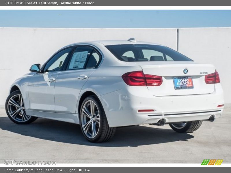 Alpine White / Black 2018 BMW 3 Series 340i Sedan