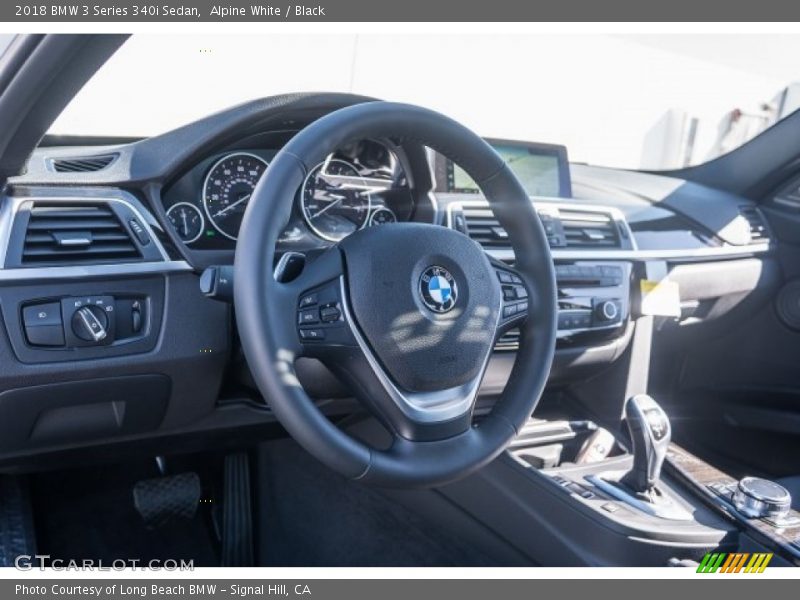 Alpine White / Black 2018 BMW 3 Series 340i Sedan