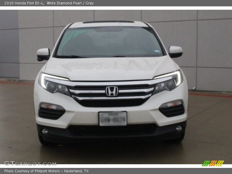 White Diamond Pearl / Gray 2016 Honda Pilot EX-L