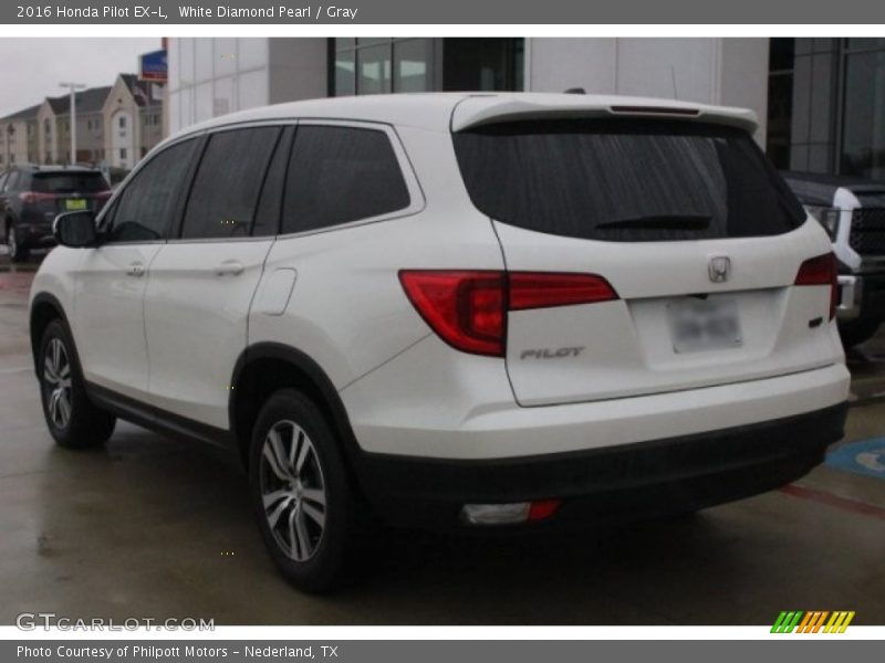 White Diamond Pearl / Gray 2016 Honda Pilot EX-L