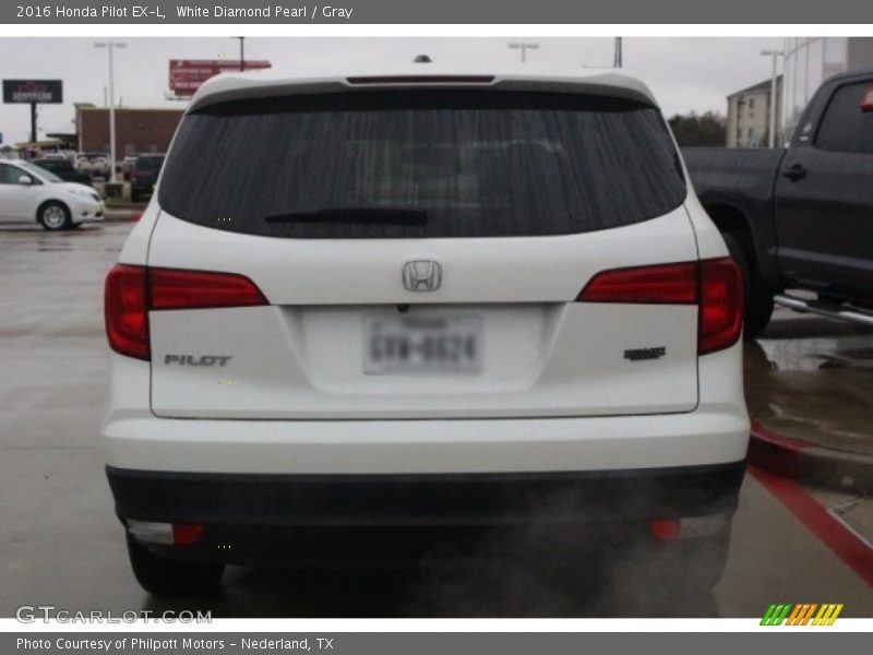 White Diamond Pearl / Gray 2016 Honda Pilot EX-L