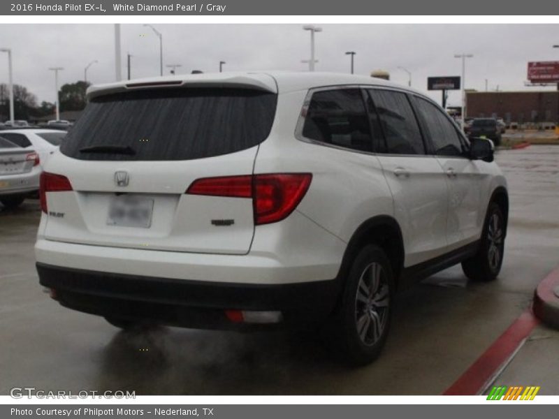 White Diamond Pearl / Gray 2016 Honda Pilot EX-L