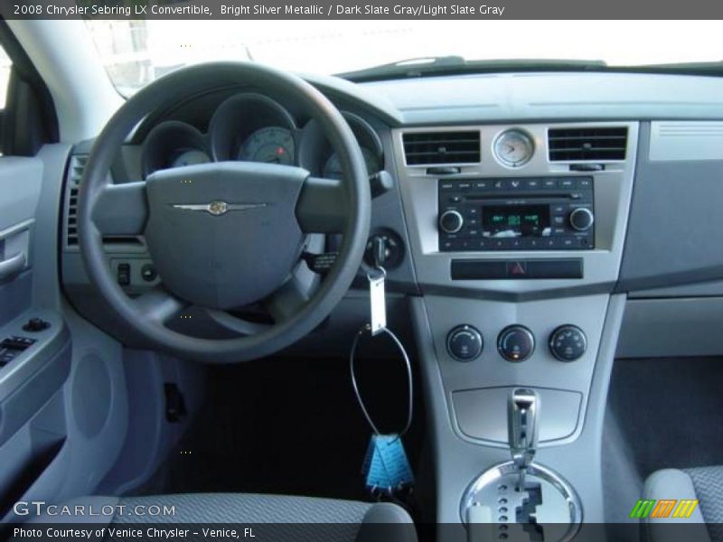 Bright Silver Metallic / Dark Slate Gray/Light Slate Gray 2008 Chrysler Sebring LX Convertible