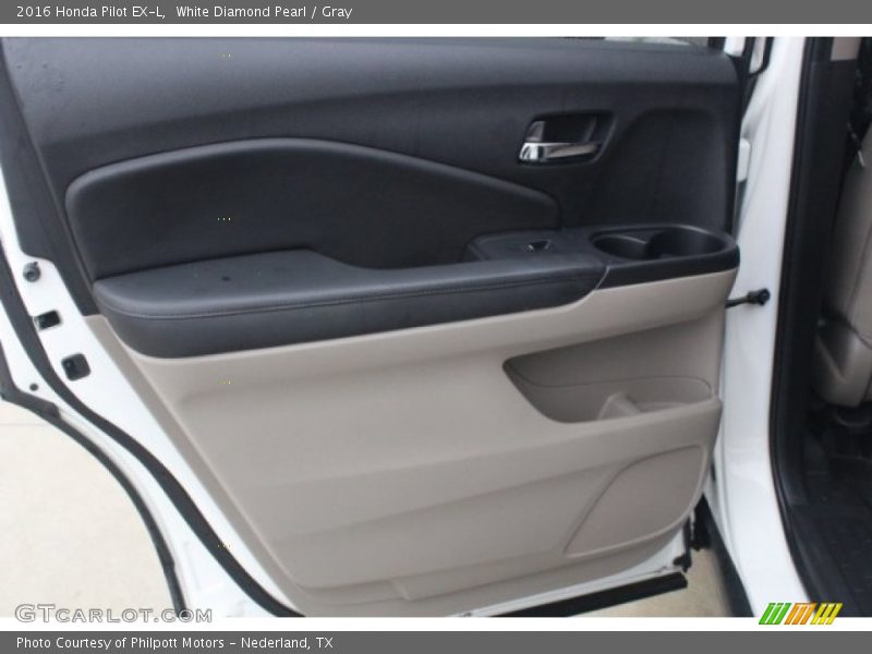 White Diamond Pearl / Gray 2016 Honda Pilot EX-L