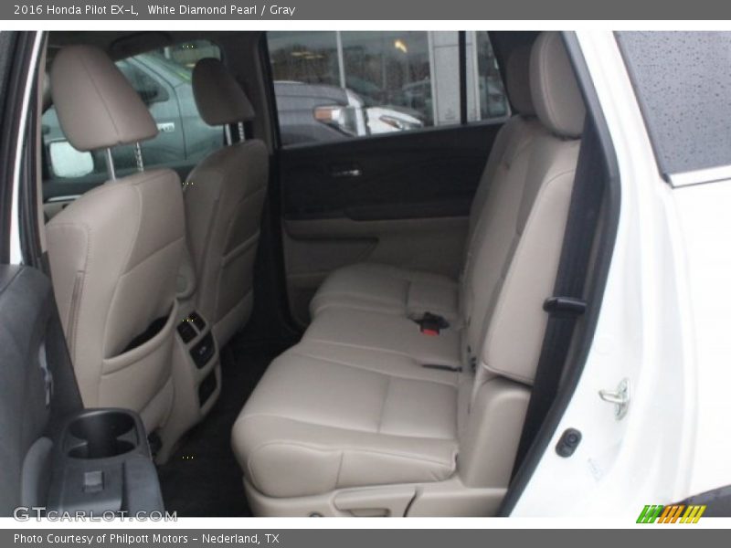 White Diamond Pearl / Gray 2016 Honda Pilot EX-L
