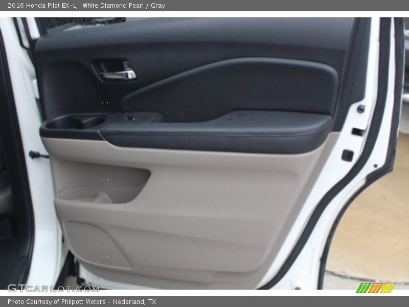 White Diamond Pearl / Gray 2016 Honda Pilot EX-L