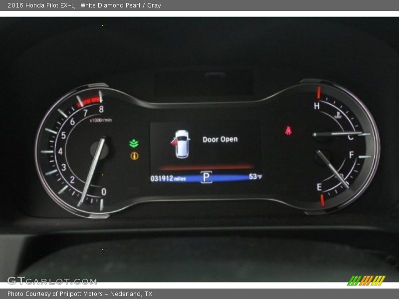White Diamond Pearl / Gray 2016 Honda Pilot EX-L