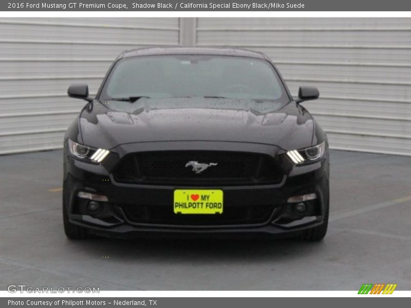 Shadow Black / California Special Ebony Black/Miko Suede 2016 Ford Mustang GT Premium Coupe