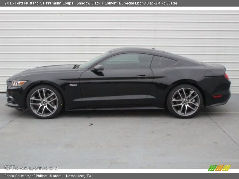 Shadow Black / California Special Ebony Black/Miko Suede 2016 Ford Mustang GT Premium Coupe