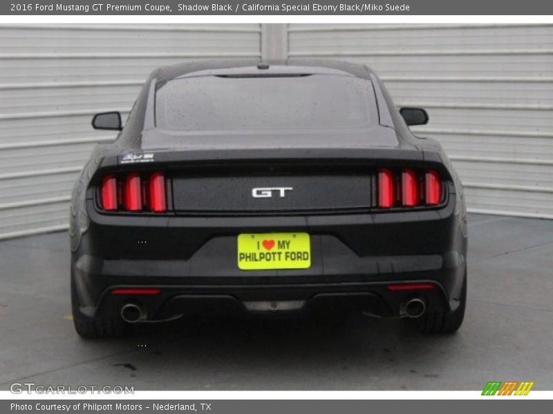 Shadow Black / California Special Ebony Black/Miko Suede 2016 Ford Mustang GT Premium Coupe