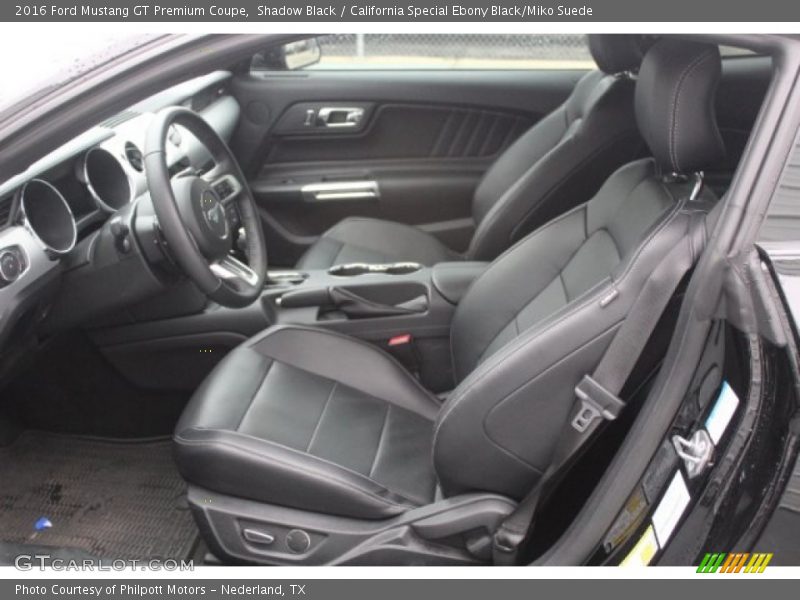 Shadow Black / California Special Ebony Black/Miko Suede 2016 Ford Mustang GT Premium Coupe